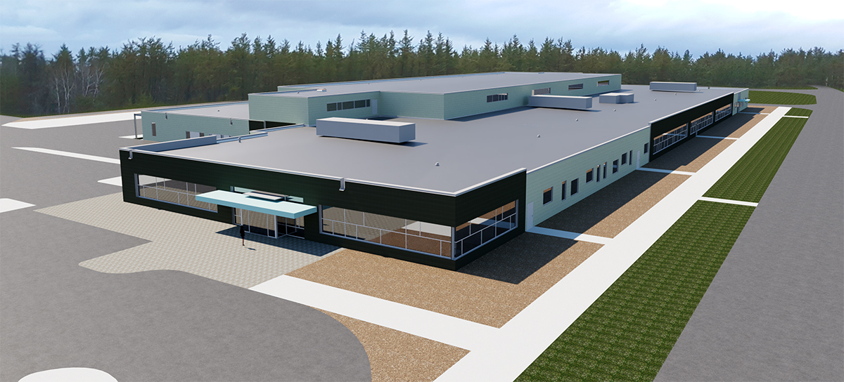 Rendering of the new $80.6-million Royal Canadian Dragoon facilities. The project involves the renovation of three buildings, and the replacement of eight obsolete ones with a single, centralized 9,900-m2 facility.